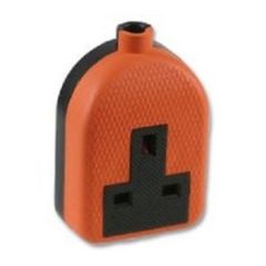 Generic 81436 1 Gang Orange Rubber Socket